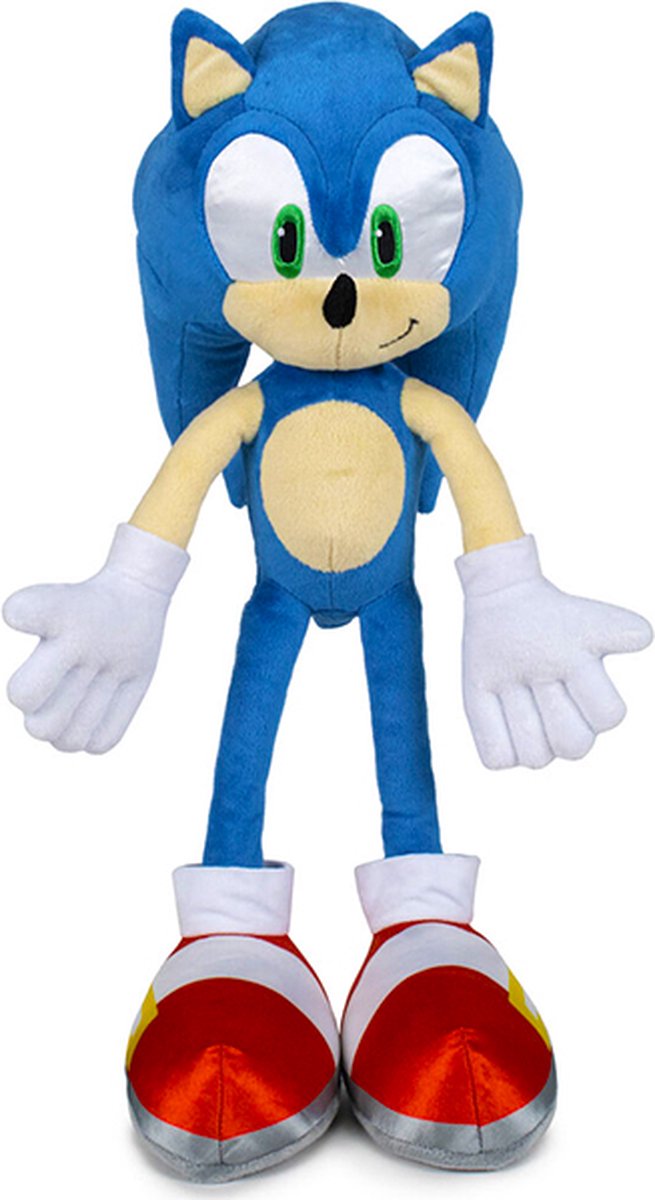 Sonic The Hedgehog Pluche Knuffel XL 45 cm {Sonic the Hedgehog 2 Plush Toy | Speelgoed knuffeldier knuffelpop voor kinderen jongens meisjes | Sonic De Egel | Silver, Knuckles, Shadow, Miles, Amy, Dr. Eggman}